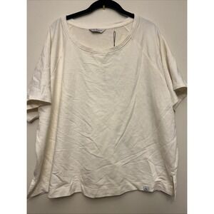 Alpine design women's French Terry shirt, XXL, cream NWT